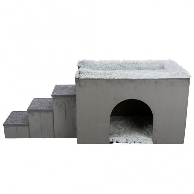 Trixie Höhle Harvey mit Treppe - 154 × 60 × 60 cm - Heim & Tiermarkt
