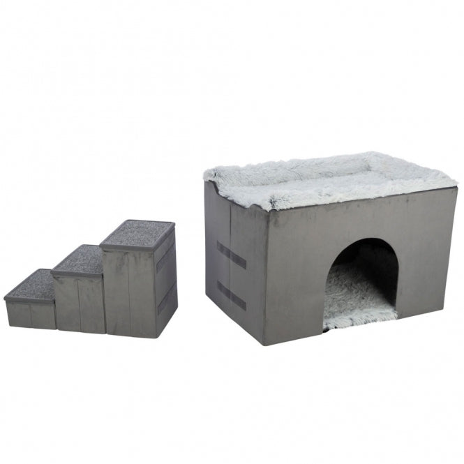 Trixie Höhle Harvey mit Treppe - 154 × 60 × 60 cm - Heim & Tiermarkt
