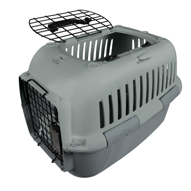 EBI Transportbox Adventurer - Grau - 57 x 38 x 38cm - max. 12kg - Heim & Tiermarkt
