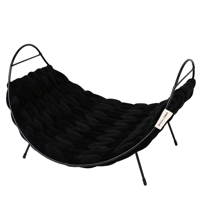 D&D Katzenbett Baily Fleece - schwarz - 50x45x25cm