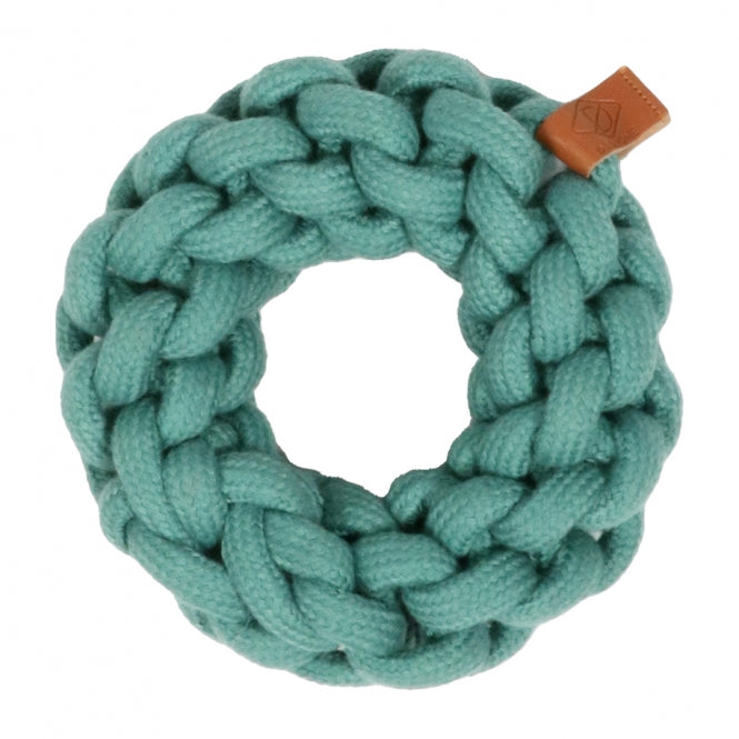 D&D Baumwollring Ben - blau - 13 x 13 x 4,5cm - Heim & Tiermarkt