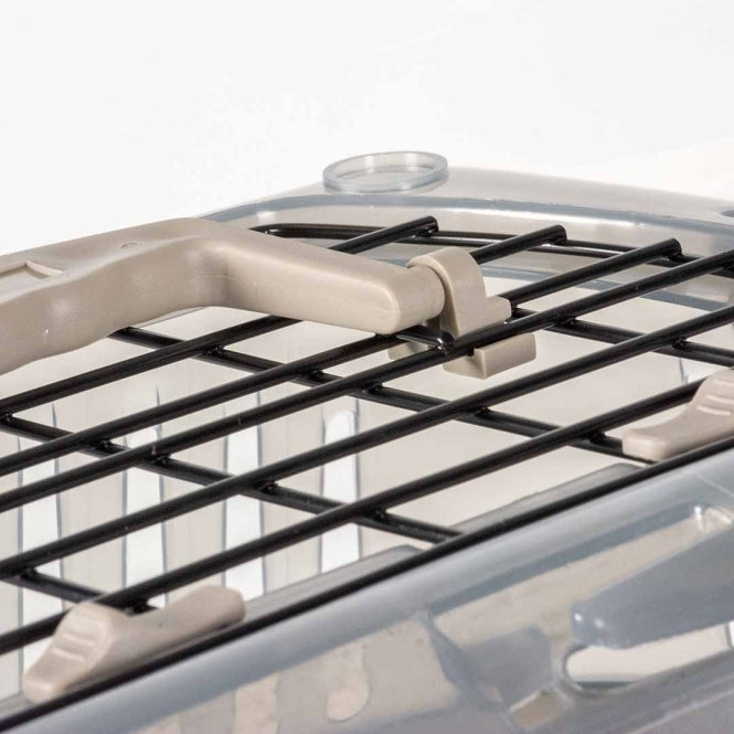 EBI Transportbox Adventurer - transparent/grau - 49x32x32cm - max. 10kg - Heim & Tiermarkt
