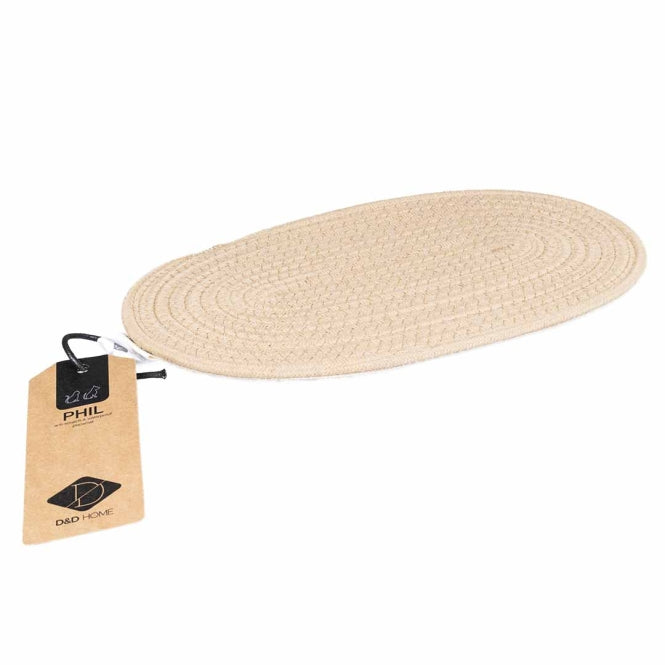 D&D Napfunterlage Phil - Beige - 55 x 32 cm - Heim & Tiermarkt
