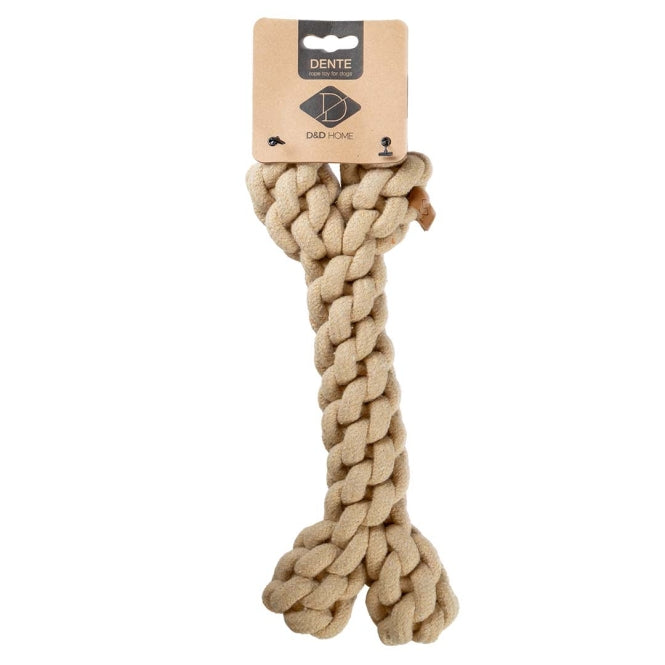 D&D Baumwollspielzeug Dente - sand - 30x10x5cm - Heim & Tiermarkt