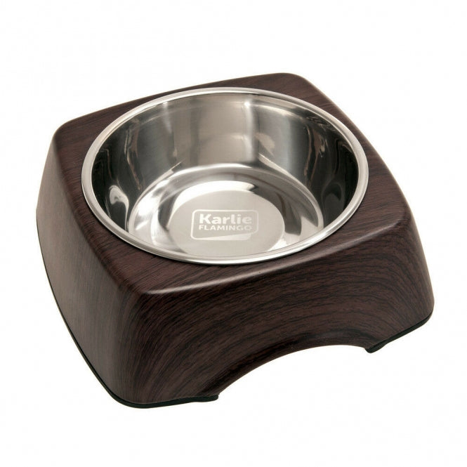 Karlie Flamingo Napf Kulho Wood - Wenge, 350ml - Heim & Tiermarkt