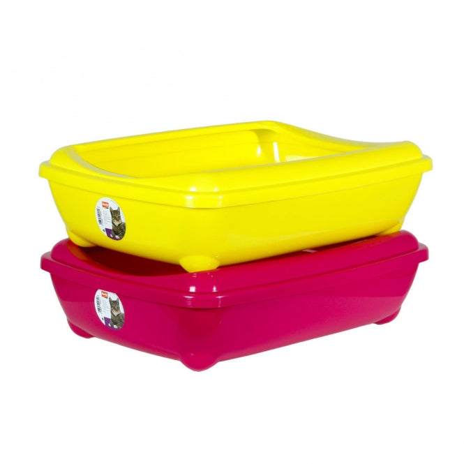 Karlie Flamingo Katzentoilette mit Rand Arist-O-Tray Hawai - 42 x 30 x 11 cm - Heim & Tiermarkt