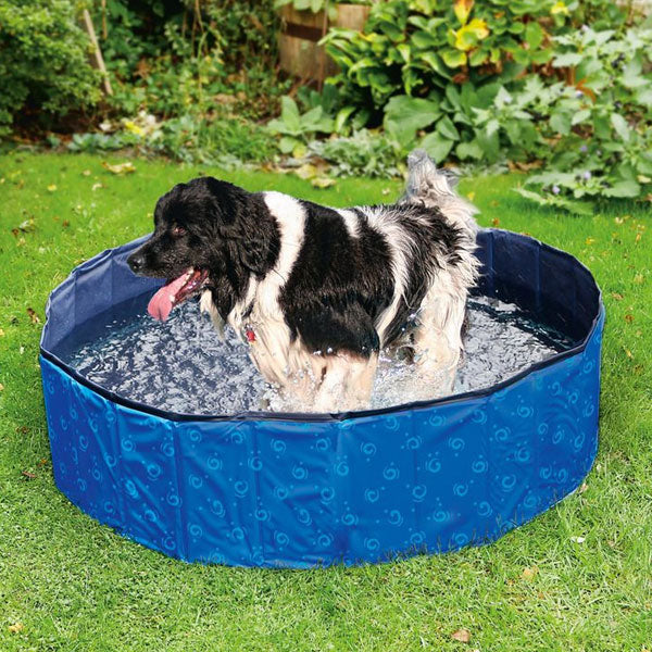 Karlie Flamingo DOGGY POOL Swimmingpool für Hunde - Blau gemustert - 160 cm - Heim & Tiermarkt