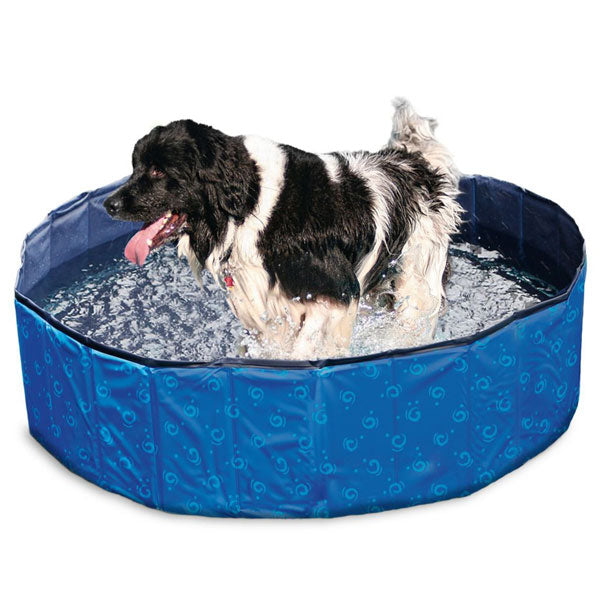 Karlie Flamingo DOGGY POOL Swimmingpool für Hunde - Blau gemustert - 160 cm - Heim & Tiermarkt