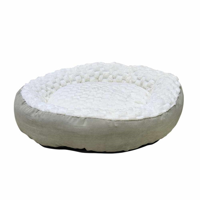Nobby Donutbett Diamond - cream - Ø 60 x 18 cm