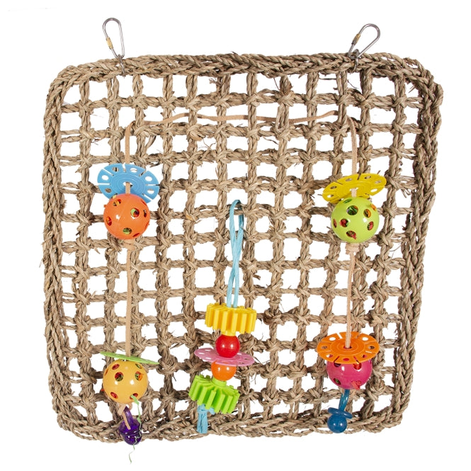 Duvoplus Kletternetz mit Spielzeug