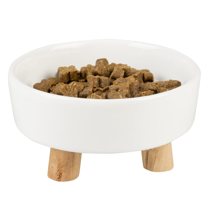 Duvoplus Keramiknapf Stone UP Timber - weiß - 700ml - 15x4x15,4x9,4cm - Heim & Tiermarkt