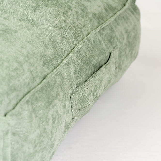 Duvoplus Kissen Velvet rechteckig - grün - 116x84x21cm – Bild 3