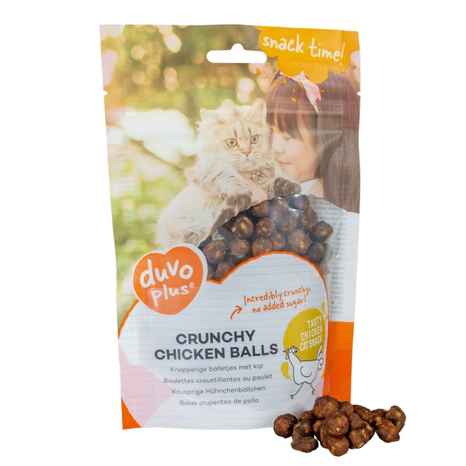 Duvoplus Cat Snack Knusprige Hähnchenbällchen 50g - Heim & Tiermarkt