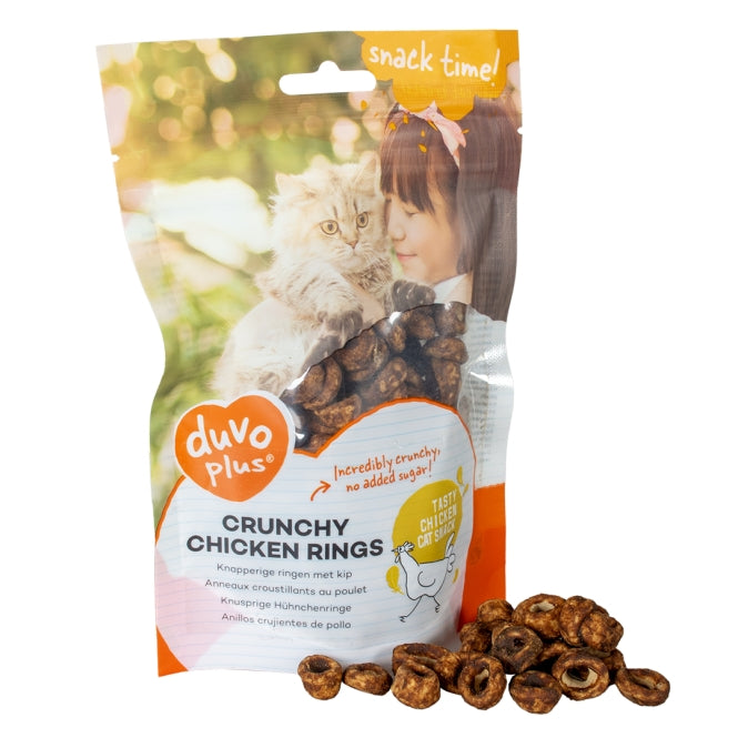 Duvoplus Cat Snack Knusprige Hähnchenringe 50g - Heim & Tiermarkt