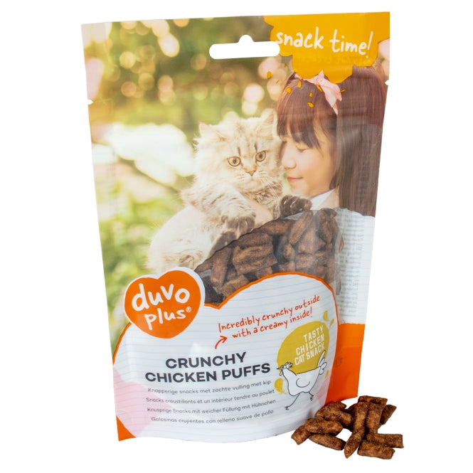 Duvoplus Cat Snack Knusprige Hähnchen-Puffs 50g - Heim & Tiermarkt