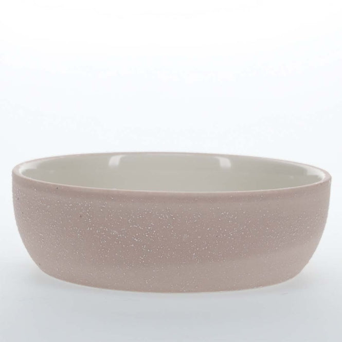 Duvoplus Keramiknapf Stone Sandy Coral Rosa - 950ml - 17x17x6cm - Heim & Tiermarkt
