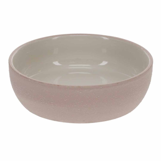 Duvoplus Keramiknapf Stone Sandy Coral Rosa - 950ml - 17x17x6cm - Heim & Tiermarkt