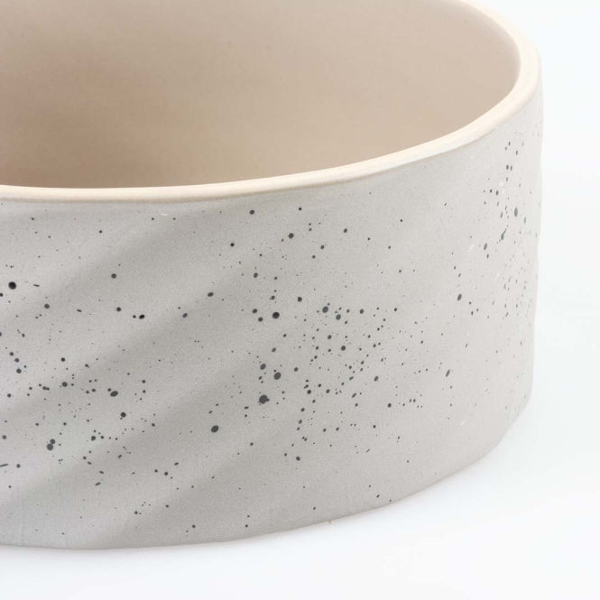 Duvoplus Keramiknapf Stone Wavy Dune - 2100ml - 21,5x21,5x8cm - Heim & Tiermarkt