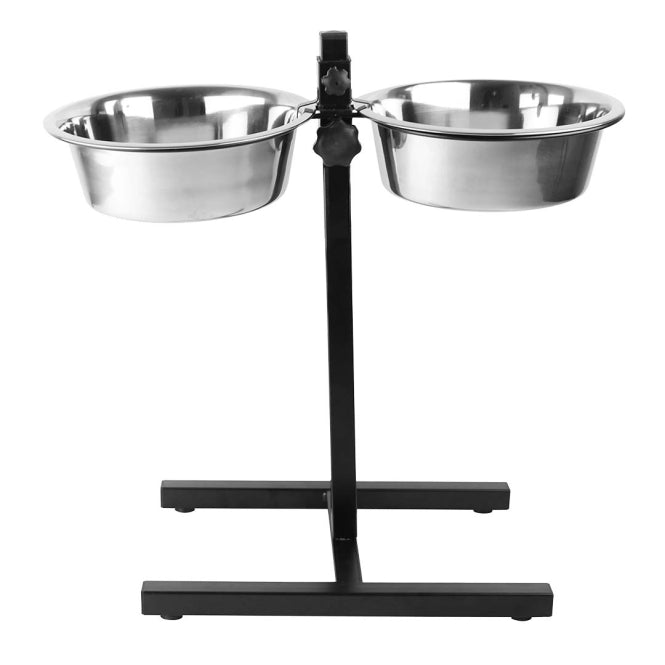 Duvoplus höhenverstellbarer Doppelnapf-Ständer - 2x 4730ml / 61x29x52,5cm – Bild 2