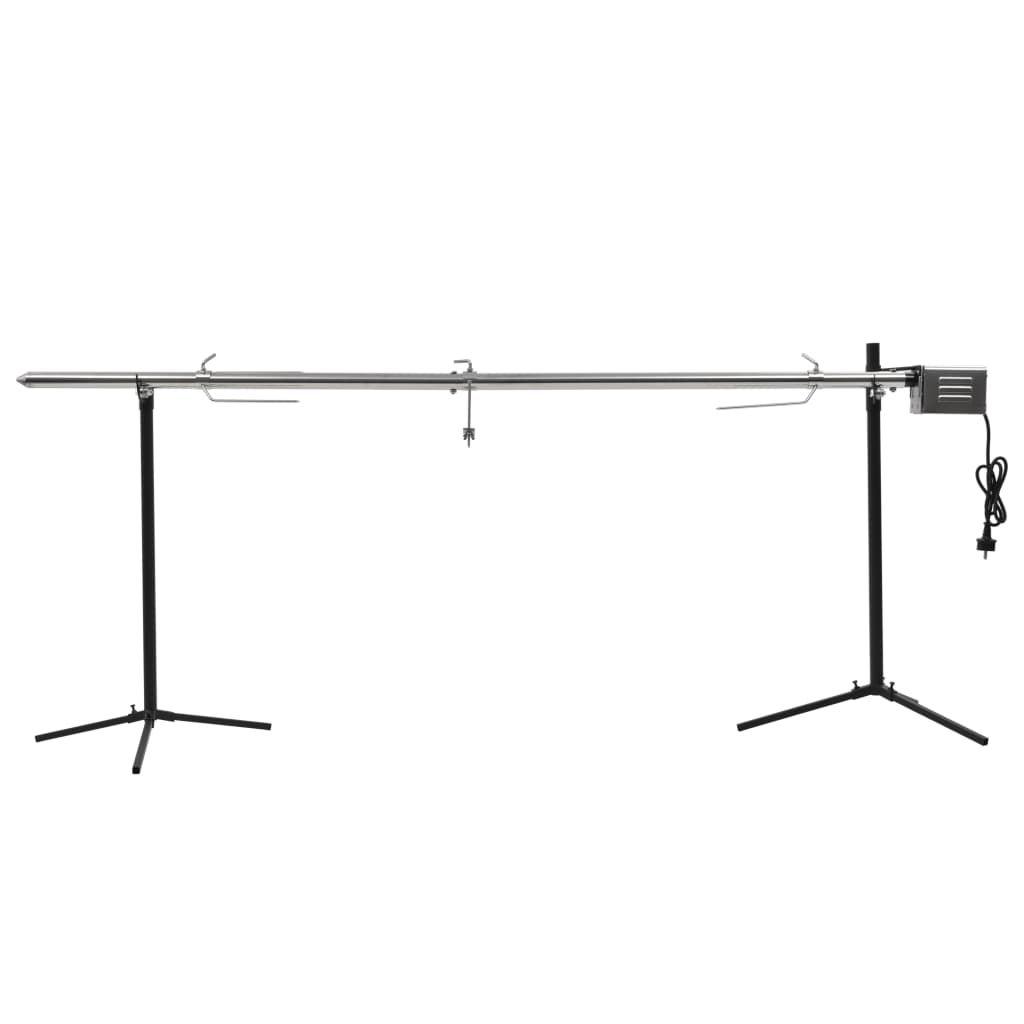 Automatischer Grillspieß mit Motor Edelstahl 207×45×81 cm