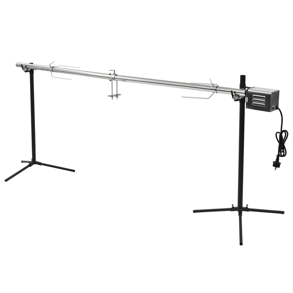 Automatischer Grillspieß mit Motor Edelstahl 207×45×81 cm – Bild 2