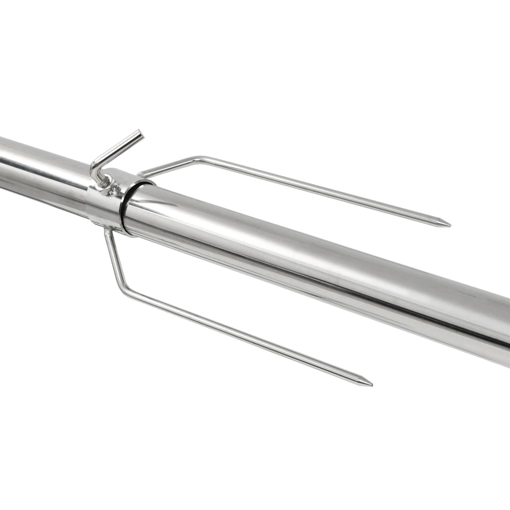 Automatischer Grillspieß mit Motor Edelstahl 207×45×81 cm – Bild 3