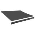 Ersatzstoff für Markise Grau 500x300 cm Polyester
