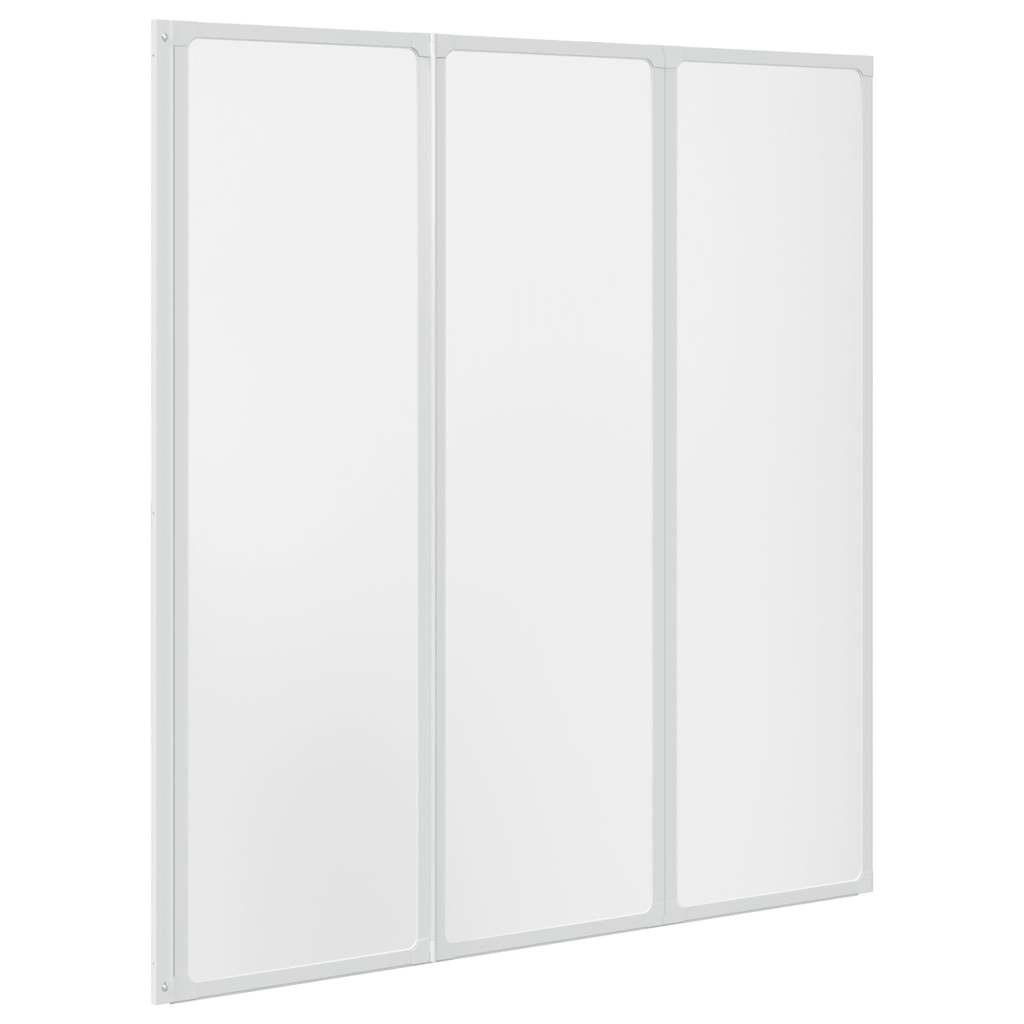 Duschwand 141 x 132 cm 3 Paneele Faltbar – Bild 2