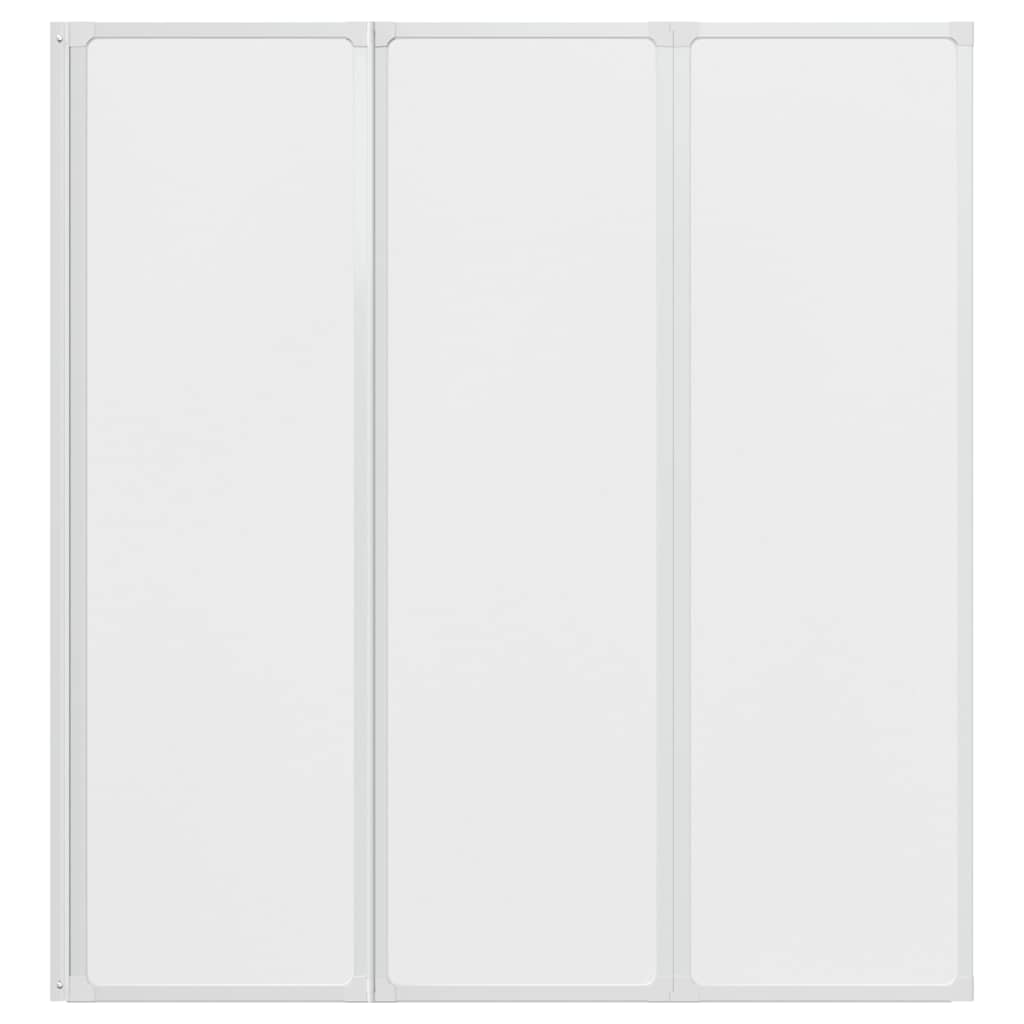 Duschwand 141 x 132 cm 3 Paneele Faltbar – Bild 5