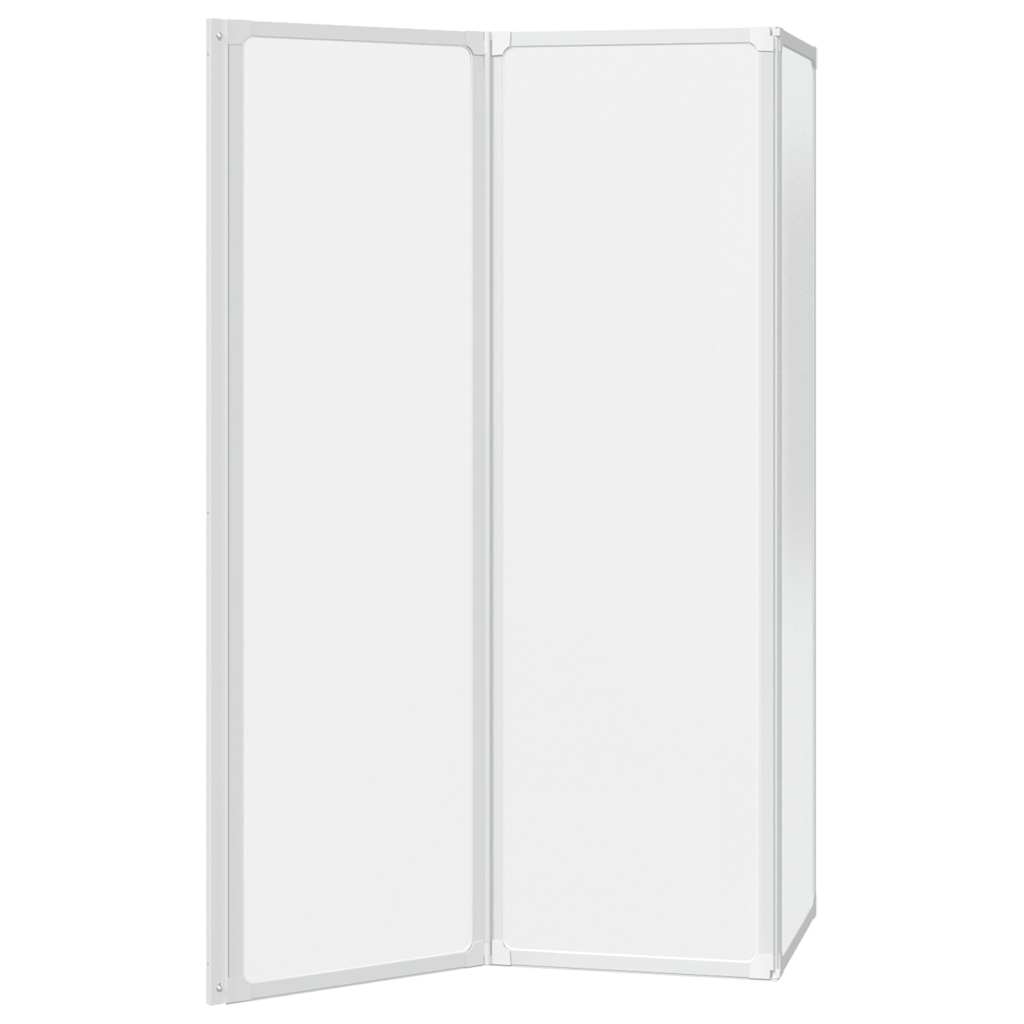 Duschwand 141 x 132 cm 3 Paneele Faltbar – Bild 6