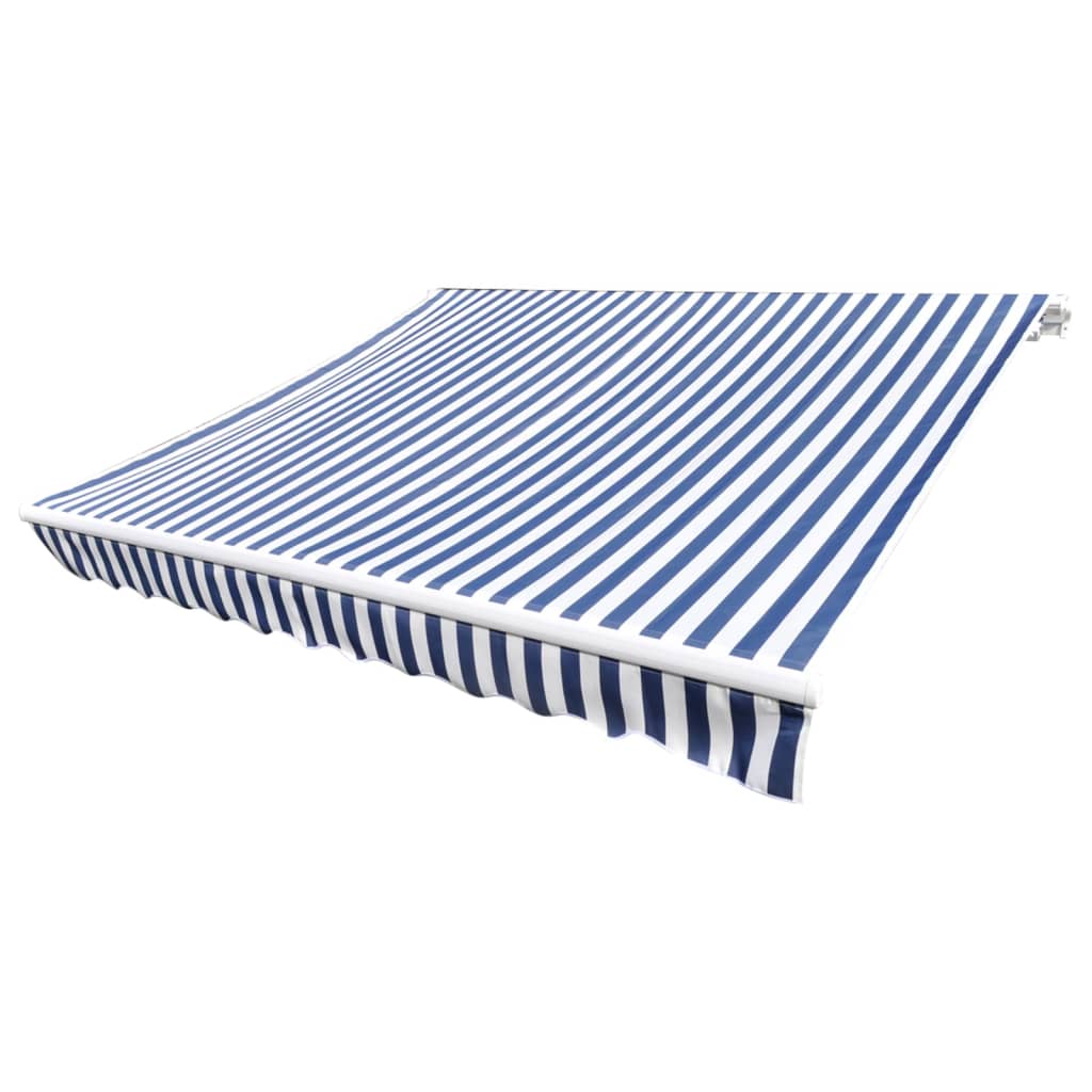 Ersatzstoff für Markise Blau und Weiß 300x250 cm Polyester – Bild 2