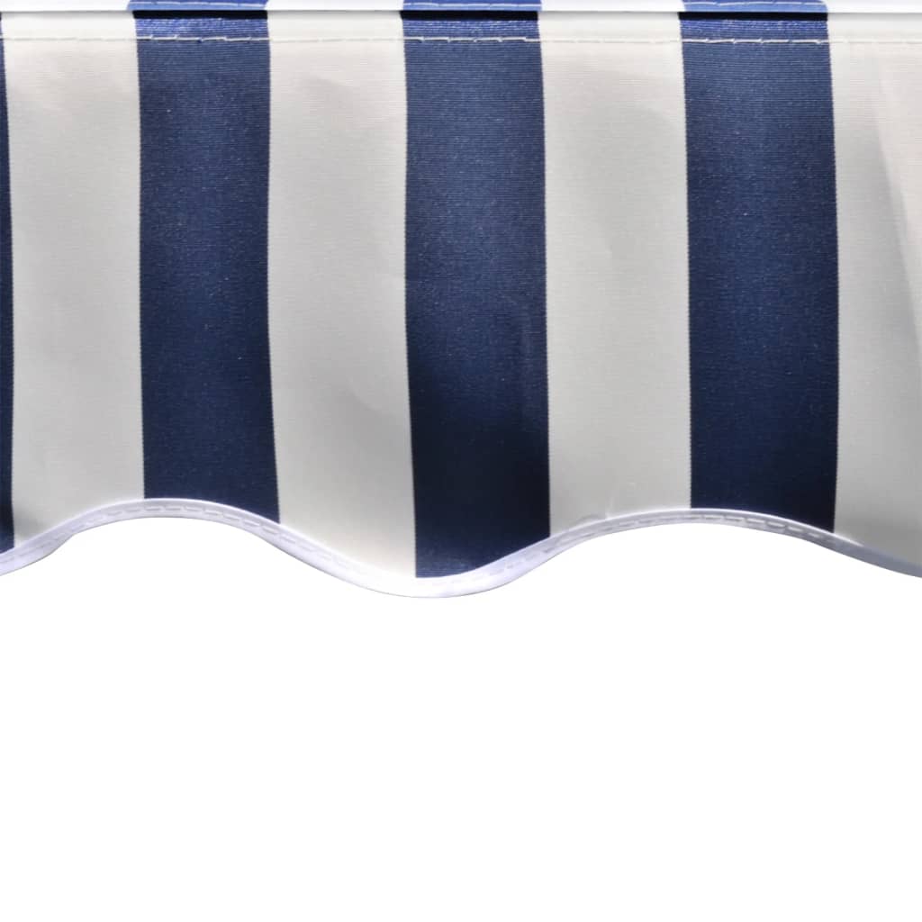 Ersatzstoff für Markise Blau und Weiß 300x250 cm Polyester – Bild 4