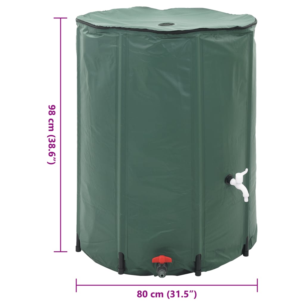 Wasserspeicher Regentonne Wassertank 500L klappbar – Bild 11