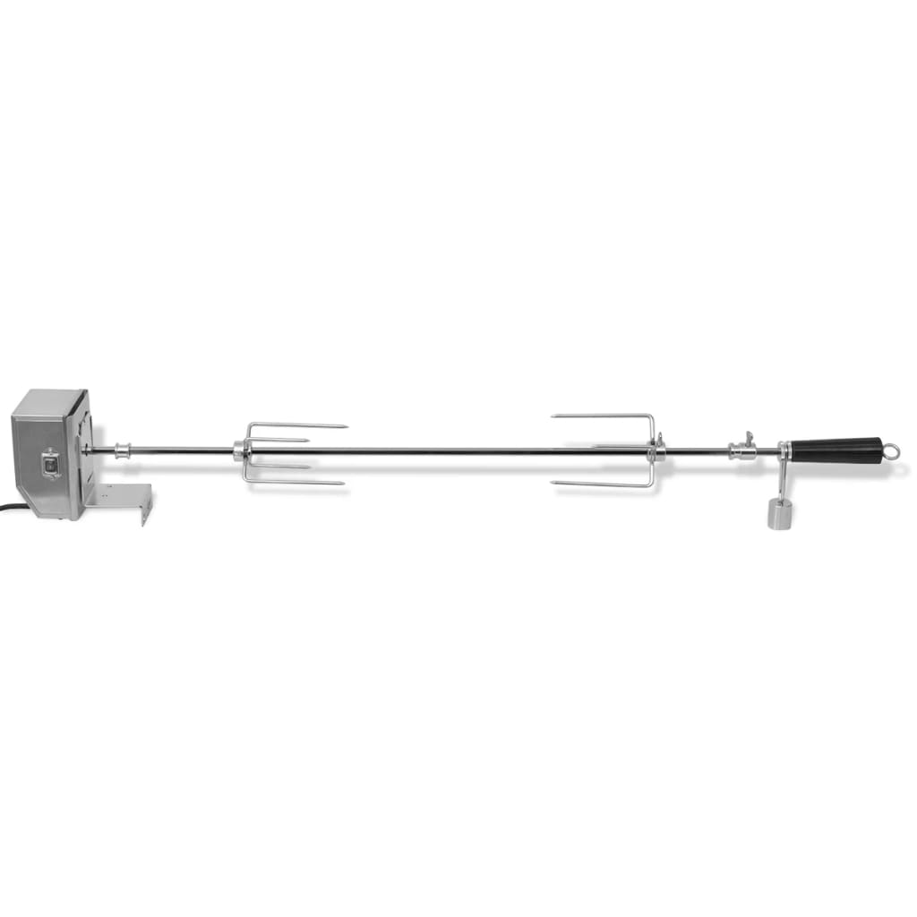 BBQ Rotisserie-Drehspieß mit professionellem Motor Stahl 900 mm – Bild 2