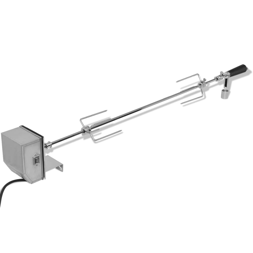 Grill Rotisseriespieß mit professionellem Motor Stahl 1200 mm