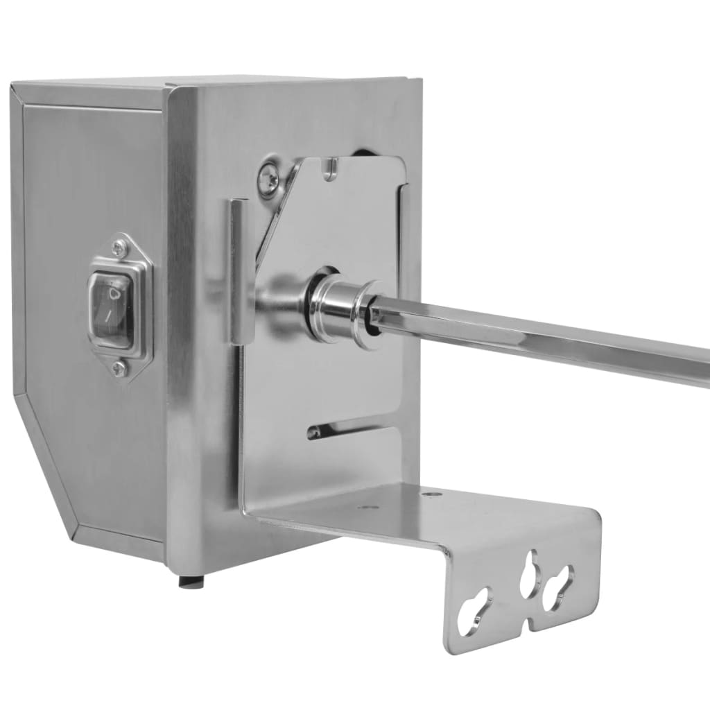 Grill Rotisseriespieß mit professionellem Motor Stahl 1200 mm – Bild 4