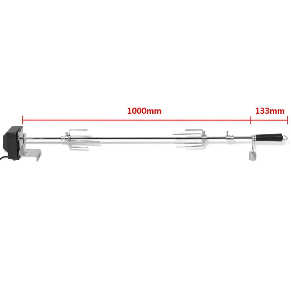 Grillspieß mit Motor Stahl 1000 mm – Bild 7