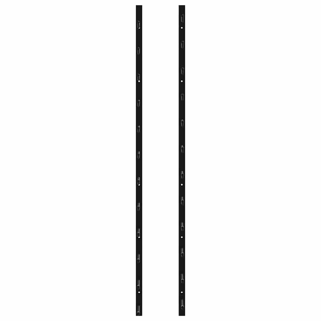 Wand-Weinregale für 12 Flaschen 2 Stk. Schwarz Eisen – Bild 6