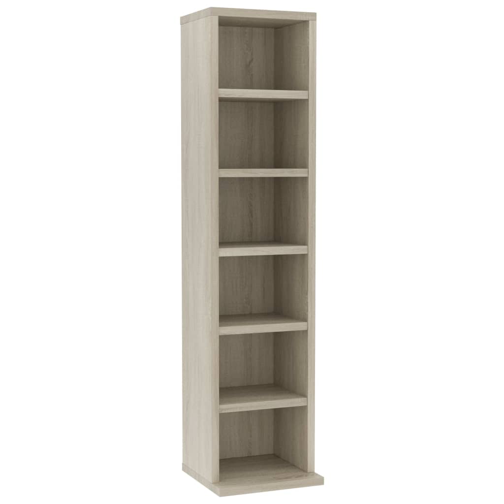 CD-Schrank Sonoma-Eiche 21x20x88 cm Holzwerkstoff – Bild 2