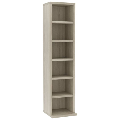CD-Schrank Sonoma-Eiche 21x20x88 cm Holzwerkstoff – Bild 2