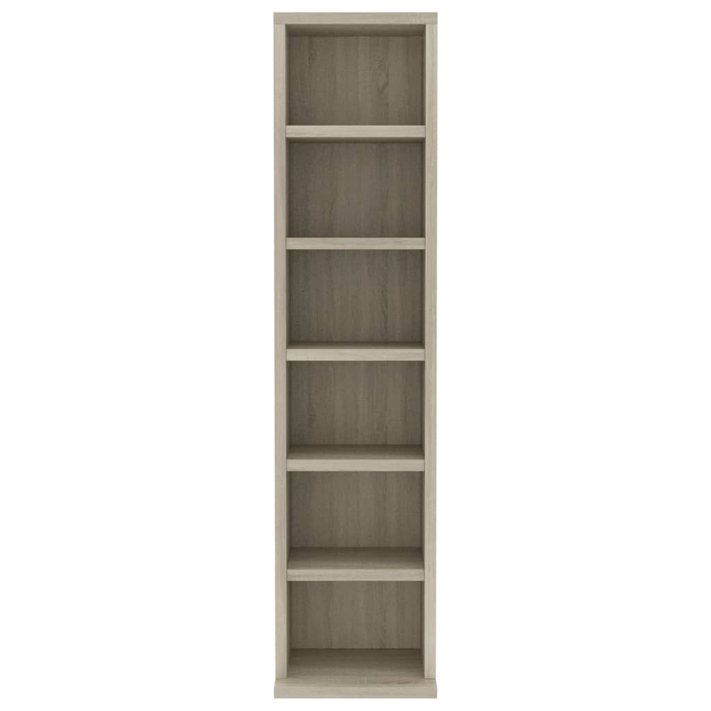 CD-Schrank Sonoma-Eiche 21x20x88 cm Holzwerkstoff – Bild 4