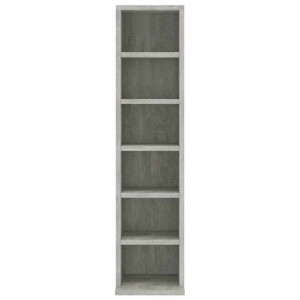 CD-Schrank Betongrau 21x20x88 cm Holzwerkstoff – Bild 4