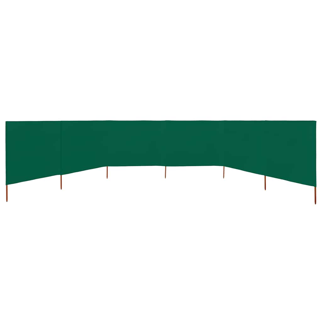 6-teiliges Windschutzgewebe 800 x 120 cm Grün – Bild 3