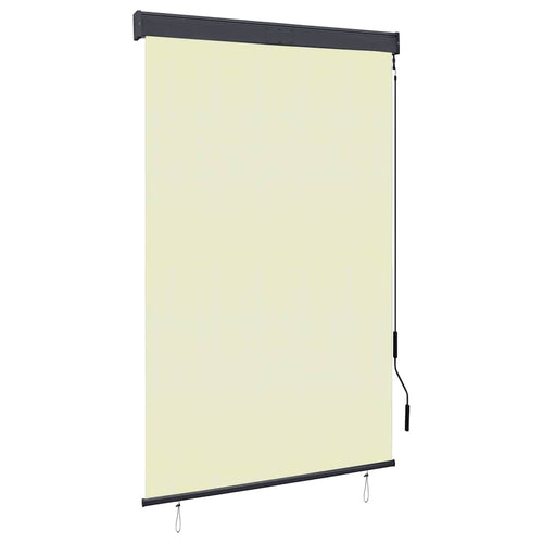 Außenrollo 120 x 250 cm Cremeweiß