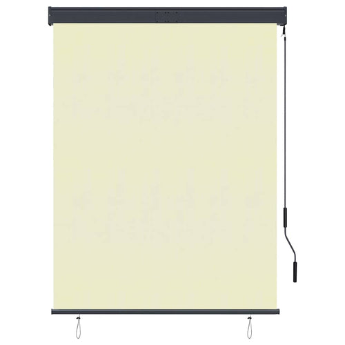 Außenrollo 120 x 250 cm Cremeweiß – Bild 2