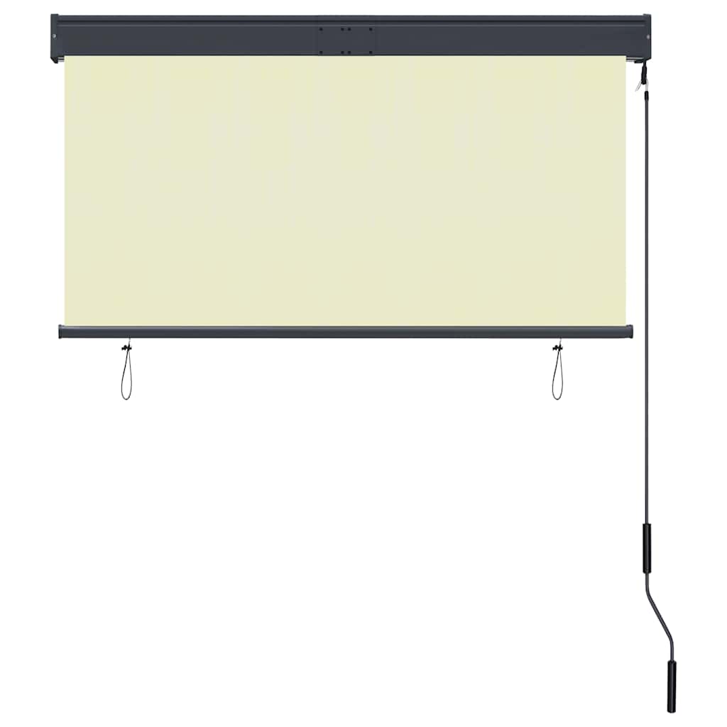 Außenrollo 120 x 250 cm Cremeweiß – Bild 4