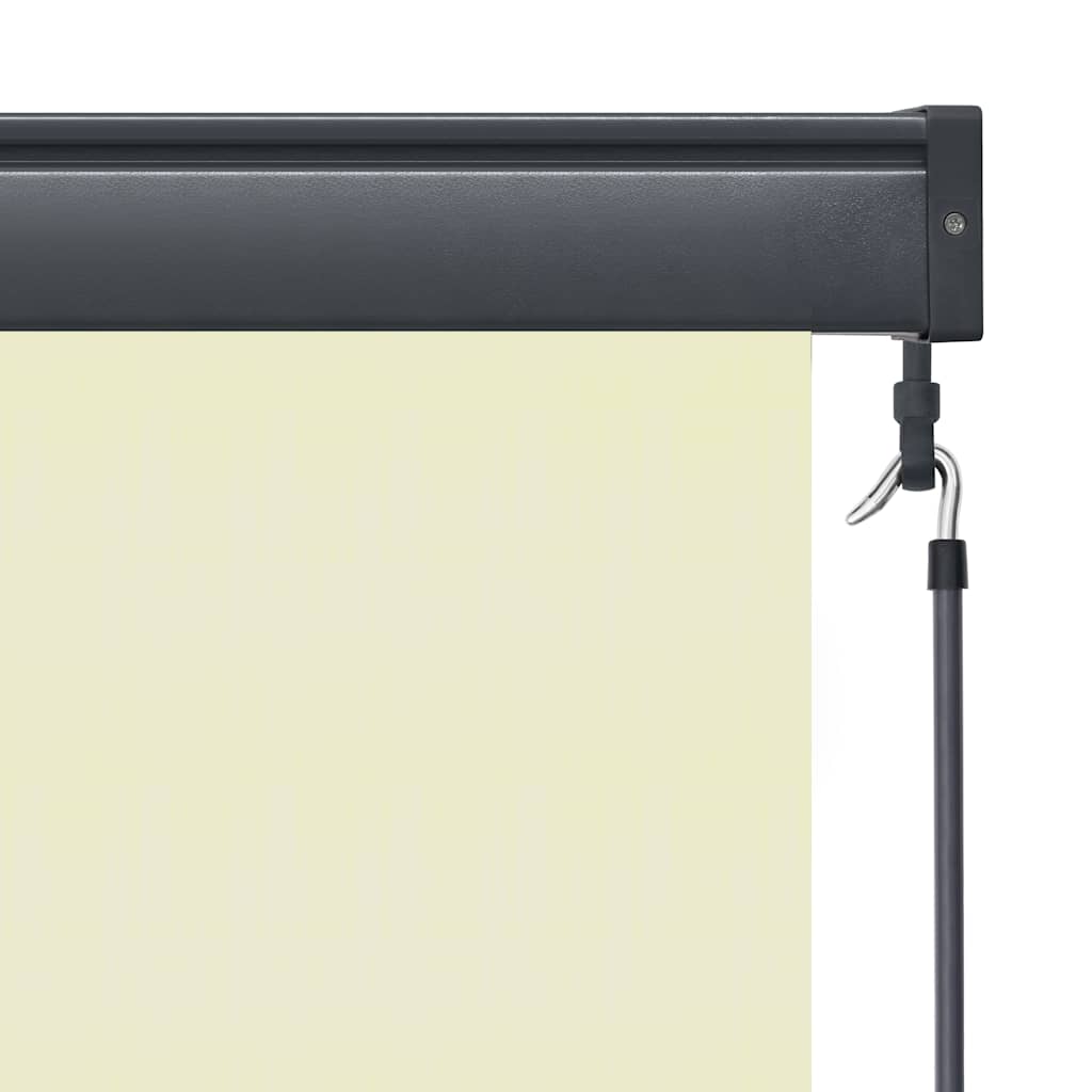 Außenrollo 120 x 250 cm Cremeweiß – Bild 7