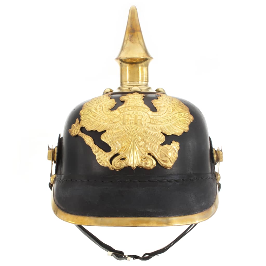 Preußische Pickelhaube Antik Replik für LARP Schwarz Stahl – Bild 2