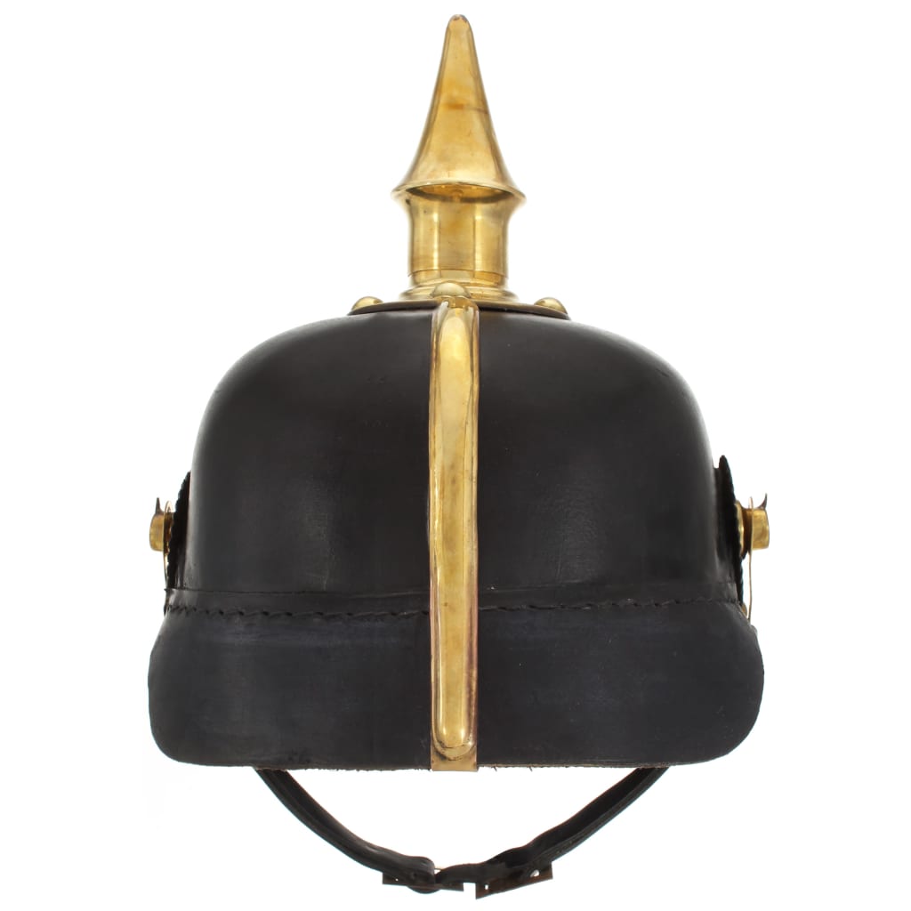 Preußische Pickelhaube Antik Replik für LARP Schwarz Stahl – Bild 4