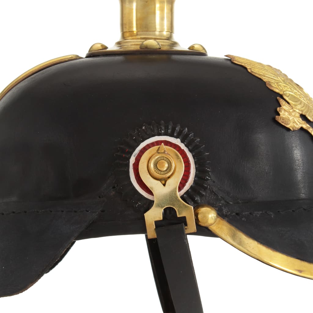 Preußische Pickelhaube Antik Replik für LARP Schwarz Stahl – Bild 6